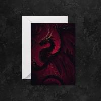 Dragon - Greeting Cards, Birthday Card, Large Notecards