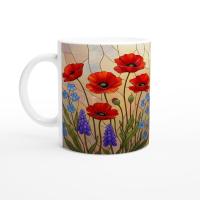 Floral Cups -  Large and Small Ceramic Mugs