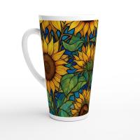 Latte 17oz Ceramic Mug - Coffee or Tea Cup, Extra Tall