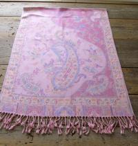 Soft Pashmina Shawl & Scarf for Women, Jacquard Brocade, Lightweight Blanket Shawl