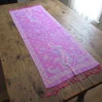 Reversible Soft Pashmina Shawl & Scarf for Women, Jacquard Brocade, Shawl, Sarong or Head Wraps