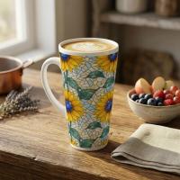 Latte 17oz Ceramic Mug - Coffee or Tea Cup, Extra Tall