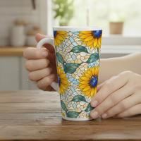 Latte 17oz Ceramic Mug - Coffee or Tea Cup, Extra Tall