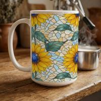 Floral Cups -  Large and Small Ceramic Mugs