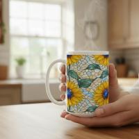 Floral Cups -  Large and Small Ceramic Mugs