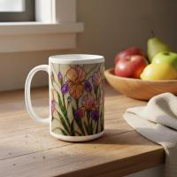 Floral Cups -  Large and Small Ceramic Mugs