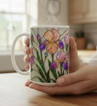 Floral Cups -  Large and Small Ceramic Mugs