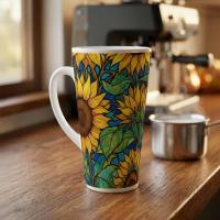 Latte 17oz Ceramic Mug - Coffee or Tea Cup, Extra Tall