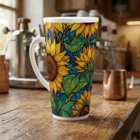 Latte 17oz Ceramic Mug - Coffee or Tea Cup, Extra Tall