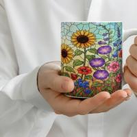 Floral Cups -  Large and Small Ceramic Mugs