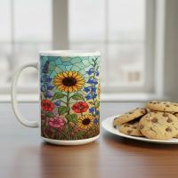 Floral Cups -  Large and Small Ceramic Mugs