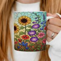 Floral Cups -  Large and Small Ceramic Mugs