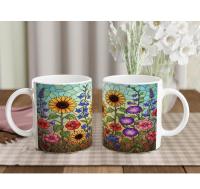 Floral Cups -  Large and Small Ceramic Mugs