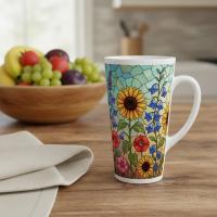 Latte 17oz Ceramic Mug - Coffee or Tea Cup, Extra Tall