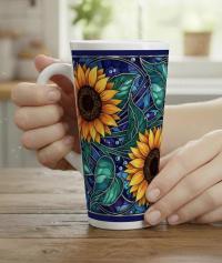 Latte 17oz Ceramic Mug - Coffee or Tea Cup, Extra Tall
