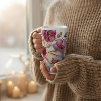 Latte 17oz Ceramic Mug - Coffee or Tea Cup, Extra Tall