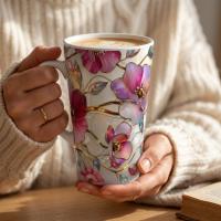 Latte 17oz Ceramic Mug - Coffee or Tea Cup, Extra Tall