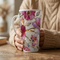 Latte 17oz Ceramic Mug - Coffee or Tea Cup, Extra Tall