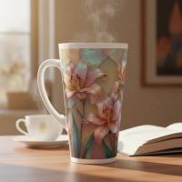 Latte 17oz Ceramic Mug - Coffee or Tea Cup, Extra Tall