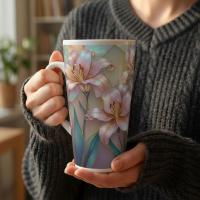 Latte 17oz Ceramic Mug - Coffee or Tea Cup, Extra Tall