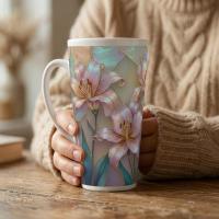 Latte 17oz Ceramic Mug - Coffee or Tea Cup, Extra Tall