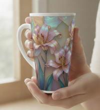 Latte 17oz Ceramic Mug - Coffee or Tea Cup, Extra Tall