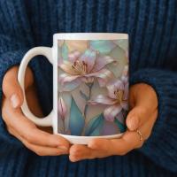 Floral Cups -  Large and Small Ceramic Mugs