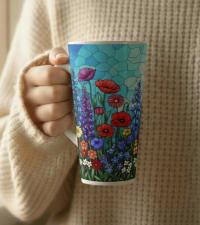 Latte 17oz Ceramic Mug - Coffee or Tea Cup, Extra Tall