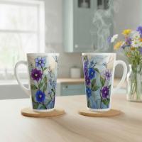 Latte 17oz Ceramic Mug - Coffee or Tea Cup, Extra Tall