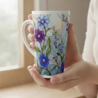 Latte 17oz Ceramic Mug - Coffee or Tea Cup, Extra Tall