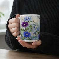 Floral Cups -  Large and Small Ceramic Mugs