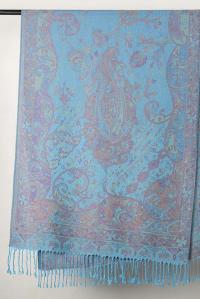 Reversible Soft Pashmina Shawl & Scarf for Women, Jacquard Brocade, Shawl, Sarong or Head Wraps