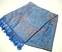 Reversible Soft Pashmina Shawl & Scarf for Women, Jacquard Brocade, Shawl, Sarong or Head Wraps