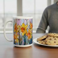 Floral Cups - Large and Small Ceramic Mugs