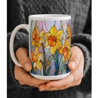 Floral Cups - Large and Small Ceramic Mugs