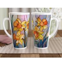 Latte 17oz Ceramic Mug - Coffee or Tea Cup, Extra Tall
