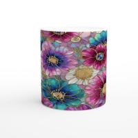 Floral Cups -  Large and Small Ceramic Mugs
