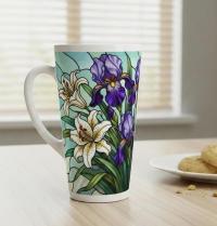 Latte 17oz Ceramic Mug - Coffee or Tea Cup, Extra Tall