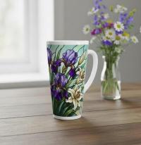 Latte 17oz Ceramic Mug - Coffee or Tea Cup, Extra Tall
