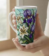 Latte 17oz Ceramic Mug - Coffee or Tea Cup, Extra Tall