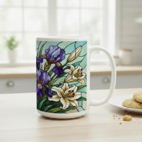 Floral Cups -  Large and Small Ceramic Mugs