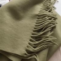 Olive Green Blanket Shawl - Thick Wide Scarf - Pashmina Super Soft Wrap