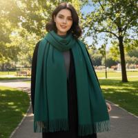 Emerald Blanket Shawl - Thick Wide Scarf - Pashmina Super Soft Wrap