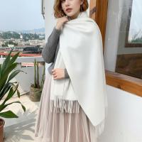 Creamy White Blanket Shawl - Thick Wide Scarf - Pashmina Super Soft Wrap