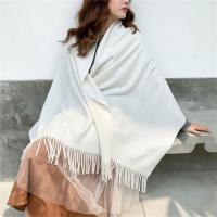 Creamy White Blanket Shawl - Thick Wide Scarf - Pashmina Super Soft Wrap