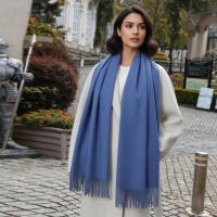 Denim Blanket Shawl - Thick Wide Scarf - Pashmina Super Soft Wrap