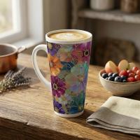 Latte 17oz Ceramic Mug - Coffee or Tea Cup, Extra Tall