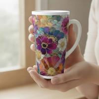 Latte 17oz Ceramic Mug - Coffee or Tea Cup, Extra Tall