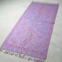 Reversible Soft Pashmina Shawl & Scarf for Women, Jacquard Brocade, Shawl, Sarong or Head Wraps