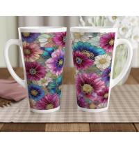 Latte 17oz Ceramic Mug - Coffee or Tea Cup, Extra Tall